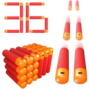 AA-36PCS Mega Dart Refill Pack 9.5cm Compatible with Nerf Mega Guns Universal Mega Pack Refill Bullets for N-Strike Mega Series