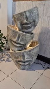 น้ำพุตั้งพื้น น้ำล้นแต่งบ้านจัดสวน เสริมดวงโชคลาภ สิริมงคลครอบครัวสุข มั่งคั่ง รุ่นเสริมฮวงจุ้ยครอบครัวFF3002