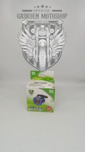 Adaptor Charger / USB Charger Motor 2 Port 4.2A Whith LED Display Volmeter Voltmeter Plus Charger Bulat Waterproof Nyala BIRU