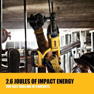 DeWalt_DCH133 lithium battery 20V electric hammer rechargeable brushless hammer drill dual-use three-function heavy-duty multi-function electric pick high-power impact drill concrete drilling decoration