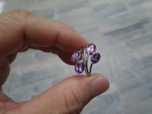 PY Beauty+++ร้านนี้ขายแต่ของแท้ค่ะ+++แหวนเงิน 925 Sterling silver ฝังพลอยอเมทิสต์ (Natural Amethyst) น้ำหนัก 2.40 กะรัต  แหวนน่ารัก คัดพลอยสวยๆ คัดสวยค่ะ