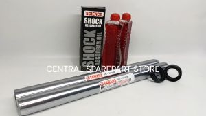 BONUS SEAL TUTUP ABU + PAKET AS SHOCK DEPAN JUPITER MX NEW 50C + 2 PCS SEAL SHOCK + 2 PCS OLI SHOCK JUPITER MX 135 / SIL SOK DEPAN HONDA FORK TUBE / TUTUP DEBU / SOCK DEPAN VARIO / PER SHOCKBREAKER
