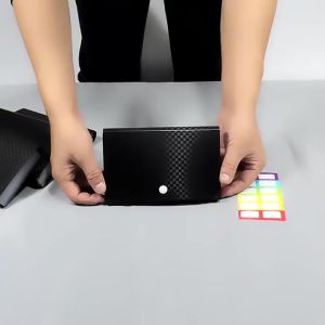 Portable Dompet mini Disiplin keuangan 13 slot/Dompet Kas Kecil /Dompet Keuangan Organizer/Accordion Folder Expandable File Wallet