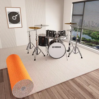 Smefy | Shock Absorbing Soundproof Drum Mat for Home