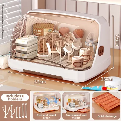 SHIHE | Dustproof and Drip-drying Baby Food Bottle Storage Rack