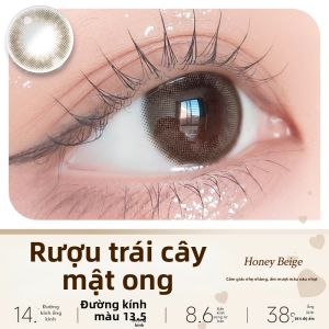 T-Garden | Kính áp tròng màu dùng một lần 6 tháng đường kính nhỏ Honey Fruit Wine 2 chiếc