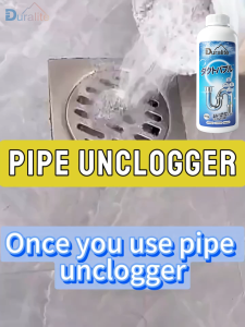 Please use boiling water!!! Drain Cleaner Powder Pengapus Sumbat Fast Unclog Grease Hair Paper Blockage Pipe Unblocker Powder Powerful Drainage Cleaner