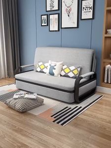 Sofa giường 128cm x 190cm  giường xếp gấp gọn đa năng có ngăn chứa đồ thông minh
