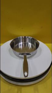Chảo inox Asahi nội địa Nhật size 17.5cm cao 5cm (mã 1163) Dùng được bếp từ_Hàng nội địa Nhật đã qua sử dụng