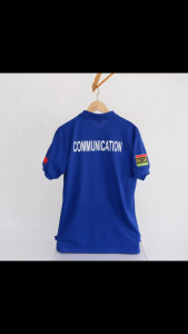 SCAN Type B (COMMUNICATION) Royal blue cotton lifeline polo with Direct Embroidery Best Quality