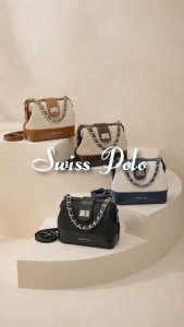 Swiss Polo Womens PU Leather Top Handle Sling Bag / Crossbody Bag / Shoulder Bag - HNN 1357