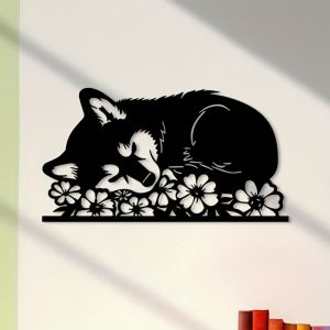 CIFbuy | Tượng Điêu Khắc Shiba Inu Bằng Sắt Rèn Cổ Điển Đồ Trang Trí Nghệ Thuật Kim Loại Cho Sân Vườn Trang Trí Giáng Sinh Halloween Món Quà Độc Đáo Dành Cho Người Yêu Chó