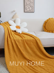 MUYI HOME | Chiếc Chăn Lông Cừu Họa Tiết Caro Phong Cách Retro