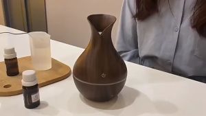 Máy xông tinh dầu Mini phun sương khuếch tán hương thơm đuổi muỗi bình hoa 130ml