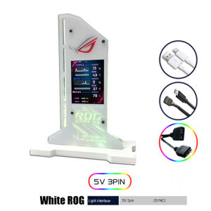RGB Vertical GPU Bracket ROG MSI Aorus With 2.4 inch LED Display Graphics Card Support VGA Holder For MOD Gamer Cabinet