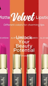 ALHALAL COSMETICS SANA MATTE VELVET LIPSTICK 4G AL-24