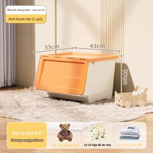 MEIZHUFU | Hộp Đựng Đồ Chơi Mở Trước Dung Lượng Lớn