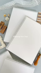 Scrapbook Album A4 notebook photo journal buku vintage polos putih ivory kado unik