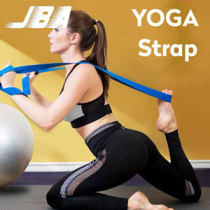 JBA Yoga Stretch Band Extra Long 3.2M D-Ring Cotton Low Elastic Yoga Strap For Women Sweat proof Anti-Slip
