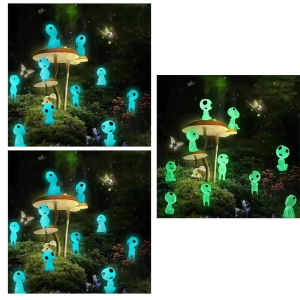 10-30Pcs Luminous Ghost Miniature Figurines Glow in Dark Tree Elves Micro Landscape Accessories Outdoor Fairy Garden Decoration