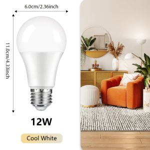 4pcs LED Bulb Lamps E26 Base AC100-130V Light Bulb 12W Real Power for Living Room Home Lampada LED Bombilla