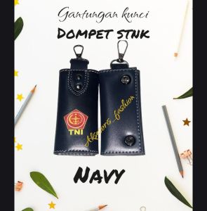 Aksesoris gantungan kunci dompet STNK PU Leather