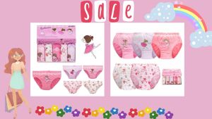 Kids Fantasy Ballet Themed Cotton-Blend Panties for Girls 2-13 Years - Soft & Comfy