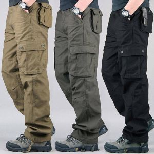 Lelaki seluar kerja kargo 6 pocket slack pant Guna tali pinggang kain 100% cotton premium export quality