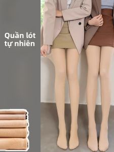 Miiow | Thickened Fleece Lined Womens Leggings Anatomical Skin Color Pantyhose Autumn Spring Casual Long Pants Thin Material Online Exclusive
