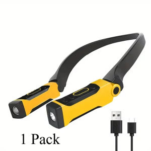 2 Pack Rechargeable LED Neck Reading Light Two Brightness Levels For Reading Knitting Camping & Repairing Led Work Light
