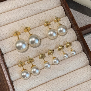 CAFFTI | 999 Pure Silver Australian White Pearl Earrings