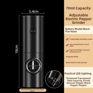 OUGEMAN | Automatic Electric Spice Grinder Coarseness Adjustable