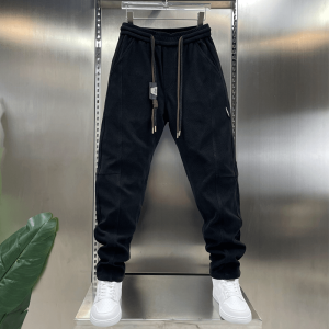 Quần Ống Đứng Thể Thao Ngoài Trời Mùa Thu Đông Mới Cho Nam Quần Dài Ống Rộng Co Giãn Vừa Vặn Thoải Mái Thường Ngày