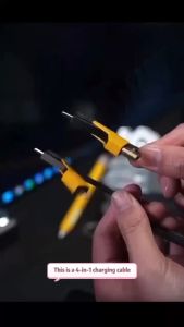 ✅100% Original Smilee 65W Super Fast Charging Cable for iP 4 IN 1 Type C Quick Charging Cable