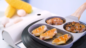 Non-stick skillet medical stone skillet egg skillet Skillet hamburger skillet three-in-one multifunctional pot