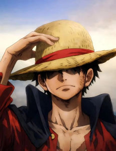 Bandai | Anime One Piece Luffy Characters Oil Painting Modern Wall Decor for Living Room Bedroom Perfect Gift No Frame