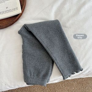 Winter Fleece Lined Bear Pattern Tights Girls