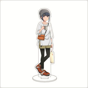 Bandai | 16CM Laid-Back Camp Anime Game Acrylic Figure Stand Có Hình Kagamihara Nadeshiko Shima Rin Inuyama Aoi Saito Ena Đồ Trang Trí Quà Tặng Cho Người Hâm Mộ