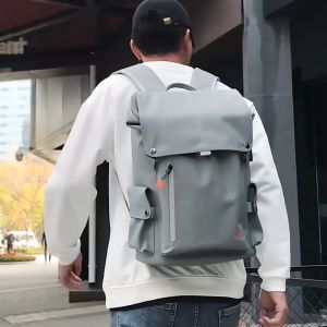 D25 Backpack men large-capacity computer bag travel backpack casual simple junior high school student college