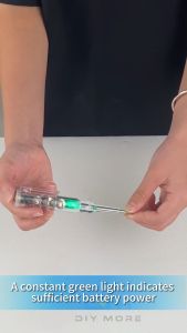 FocusAi มัลติฟังก์ชั่น ดินสอทดสอบ การทดสอบเปิด-ปิด ตัวบ่งชี้ไขควงไฟฟ้า ปากกาตรวจจับแรงดันไฟฟ้า ไฟ LED AC24-250V LED ตรวจจับสายไฟ