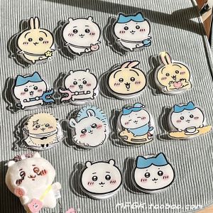 Cute Cartoon Chiikawa Phone Case Magnetic Absorption Female Style Airbag Support Universal Adhesive Desktop Office Accessories