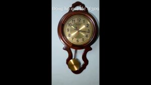 [HCM]Đồng hồ treo tường quả lắc Acura W309 (Nâu cánh gián)