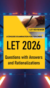 LET Reviewer 2026 Updated Edition