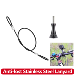 Stainless Steel Lanyard Anti-lost Rope for GoPro Hero 13 12 11 10 9 8 Insta360 X5 X4 DJI OSMO Action 5 PRO/4 Camera Accessories