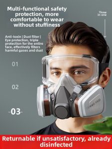 Toxic Chemical Dust Spray Farming Paint Fume Full Face Mask
