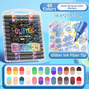 Dual-Tip Flashy Marker Pens