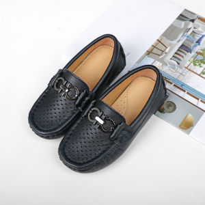 Giày Da Trẻ Em Giày Đơn Cho Bé Trai Giày Biểu Diễn Mùa Xuân Thu Giày Da Thật Màu Đen Giày Trẻ Em Giày Thể Thao Cho Bé Trai