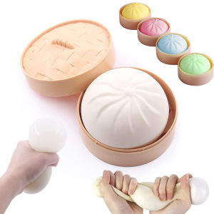Squishy Buns Fidget Toy Anti-Stress Slow Rising Fruit Pinch Squeeze Stress Reliever Funny Pressure Reducer Prop