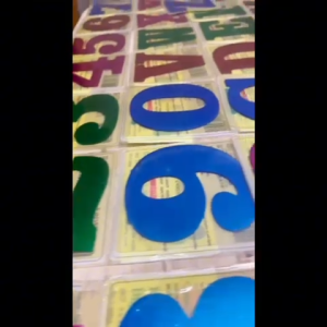 Colorful English Letters Alphabet and Numberic  Student DIY Stationery Decoration Stickers Suitable for Events STF8953