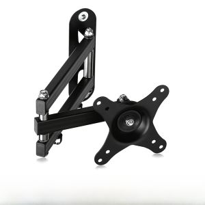 Ultra-Thin Wall-Mounted Monitor Stand Rotatable And Extendable for 14-27 Inch LCD Displays Easy-To-Use Versatile Mounting Bracket